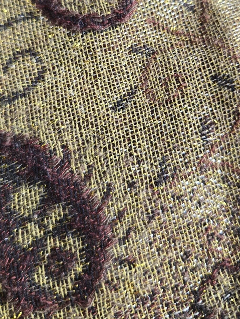 pashmina | one size | gold brown paisley scarf